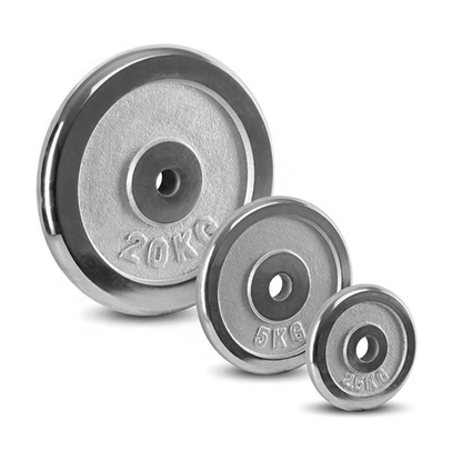 Discos Cromados Compactos De Hierro Para Pesas – Acabado Premium Para Gym En Casa Y Fuerza Pura