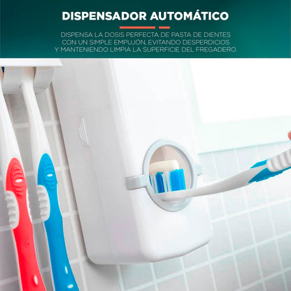 Dispensador Automático De Pasta Dental Soporte 5 Cepillos De Dientes