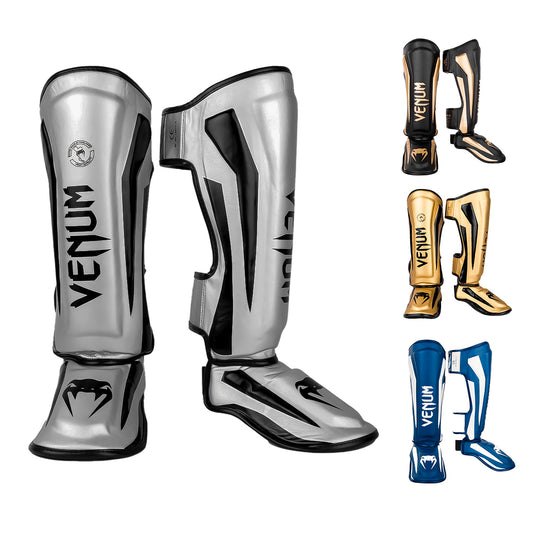 Espinilleras Venum Con Protección De Empeine – Protectores Acolchados Para Muay Thai, MMA Y Kickboxing