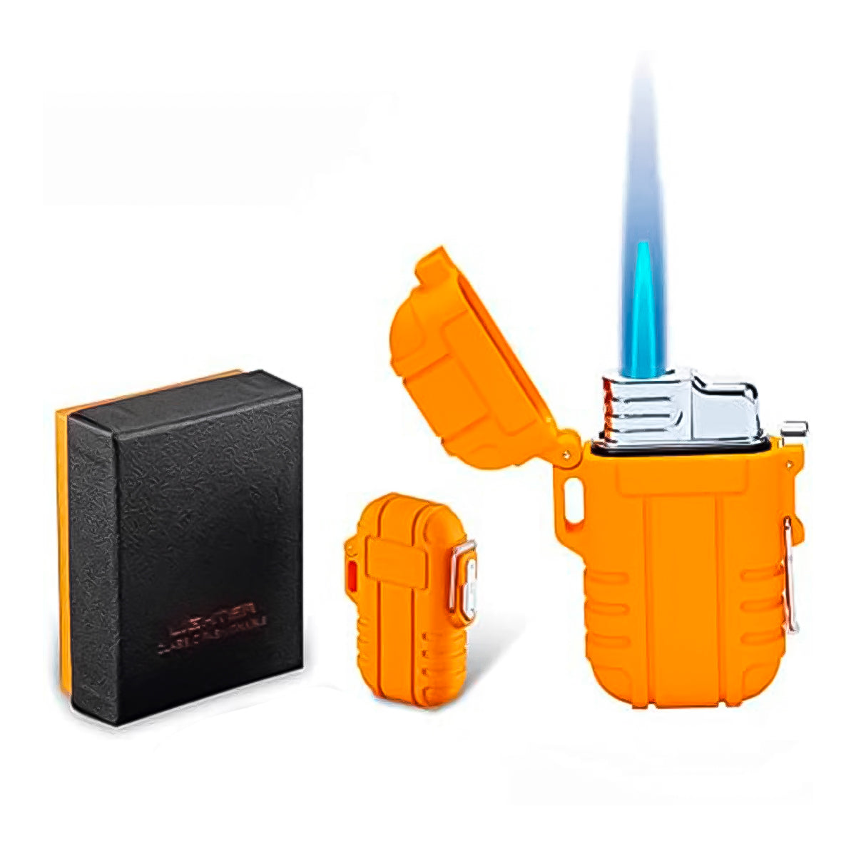 Encendedor Táctico Recargable De Gas Con Tanque Extraíble – Para Camping Y Aire Libre, Ultraligero