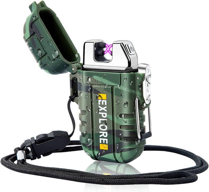 Encendedor Táctico Recargable De Gas Con Tanque Extraíble – Para Camping Y Aire Libre, Ultraligero