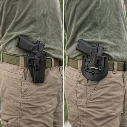 Estuche Táctico Funda De Pistola Polímero Ajustable – Compatible Con Glock 17/22/31 Y Montaje Dual