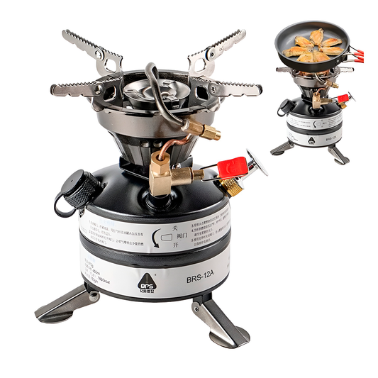 Estufa Cocina Portátil A Gasolina Para Camping – Alta Potencia Con Sistema De Seguridad Y Control De Llama