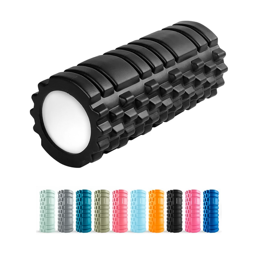 Foam Roller 14x33cm Para Yoga, Masajes Y Ejercicio – Rodillo De Espuma Antideslizante Para Masaje Muscular Profundo Y Rehabilitación