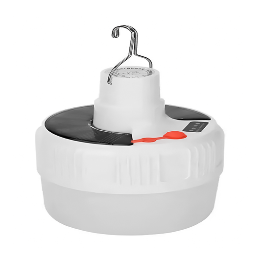 Foco Colgante Solar Led Recargable – Lámpara Portátil Para Camping, Emergencias O Exterior