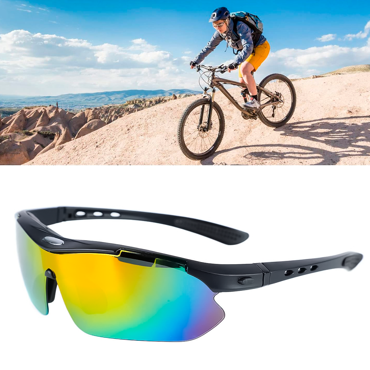 Gafas Oakley Deportivas Tacticas Con Lentes Intercambiables + Estuche