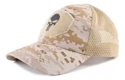 Gorra Jockey Logo Calavera Táctica Militar