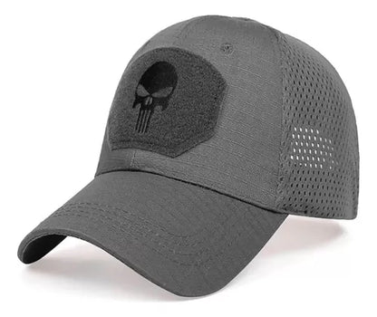 Gorra Jockey Logo Calavera Táctica Militar