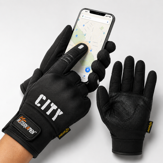 Guantes City para Moto con Protección, Pantalla Táctil y Diseño Deportivo Urbano