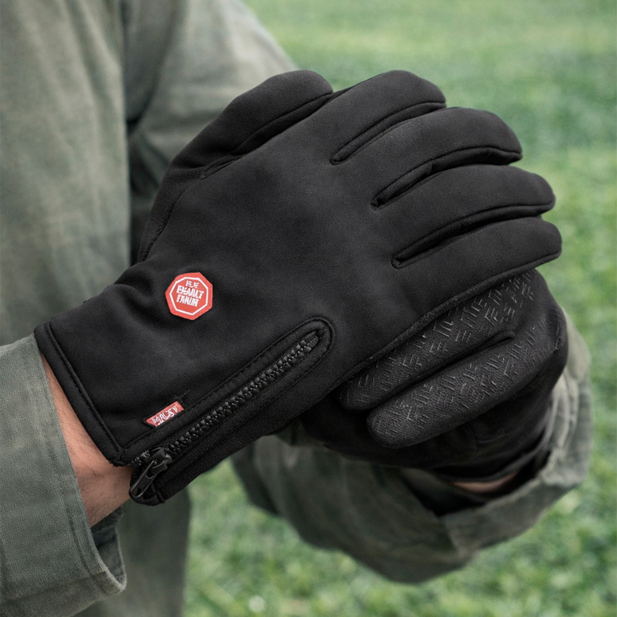 Guantes Largos Dedo Completo Ciclismo Motocross – Antideslizantes, Térmicos Y Con Cierre De Cremallera