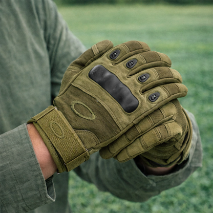 Guantes Tácticos Oakley Dedo Completo Protector Nudillos – Refuerzo Rígido, Antideslizantes Y Cierre Ajustable Para Uso Militar O Deportivo