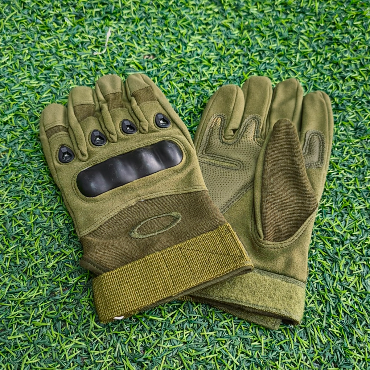 Guantes Tácticos Oakley Dedo Completo Protector Nudillos – Refuerzo Rígido, Antideslizantes Y Cierre Ajustable Para Uso Militar O Deportivo
