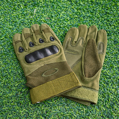 Guantes Tácticos Oakley Dedo Completo Protector Nudillos – Refuerzo Rígido, Antideslizantes Y Cierre Ajustable Para Uso Militar O Deportivo