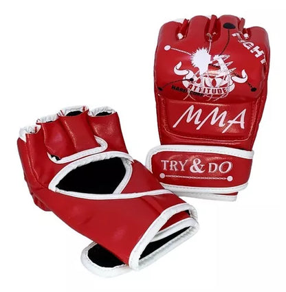 Guantes De MMA Box Boxeo Try Do Medio Dedo