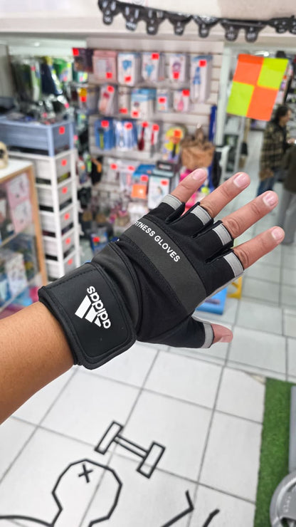 Guantes Deportivos Para Gimnasio, Ciclismo Y Crossfit – Adidas Con Muñequera Ajustable Y Tejido Transpirable Dri-Fit
