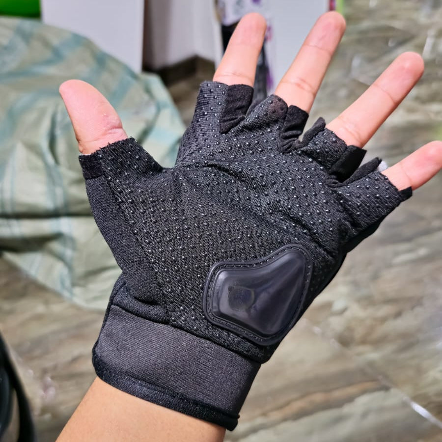 Guantes KTM Moto Medio Dedo Protección Antideslizante – Diseño Deportivo Con Refuerzo En Nudillos Y Palma Acolchada