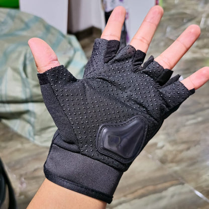 Guantes KTM Moto Medio Dedo Protección Antideslizante – Diseño Deportivo Con Refuerzo En Nudillos Y Palma Acolchada