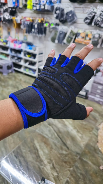 Guantes Transpirables Gym Bicicleta Crossfit – Agarre Seguro Y Ajuste Elástico Con Almohadilla En La Palma