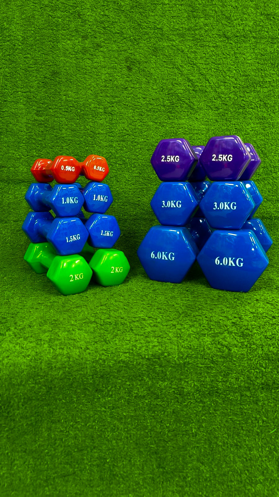 Mancuernas De Hierro Recubiertas En Vinil – Pesas Fitness Por Par Para Entrenamiento En Casa O Gimnasio