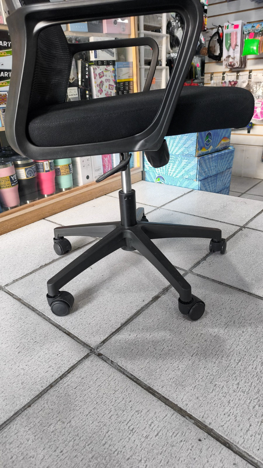 Silla De Oficina Giratoria Ergonómica – Respaldo En Malla, Brazos Fijos Y Altura Ajustable Para Home Office