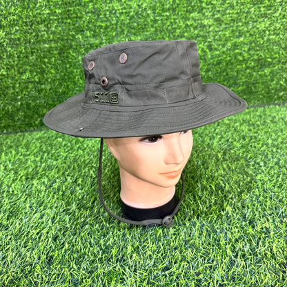 Sombrero De Pesca Y Sol – Tela Antidesgarro Con Ventilación Y Cordón Ajustable