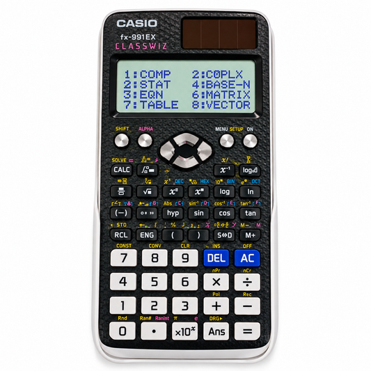 Calculadora Científica Casio fx-991EX Classwiz – 552 Funciones Con Pantalla Natural Para Estudiantes