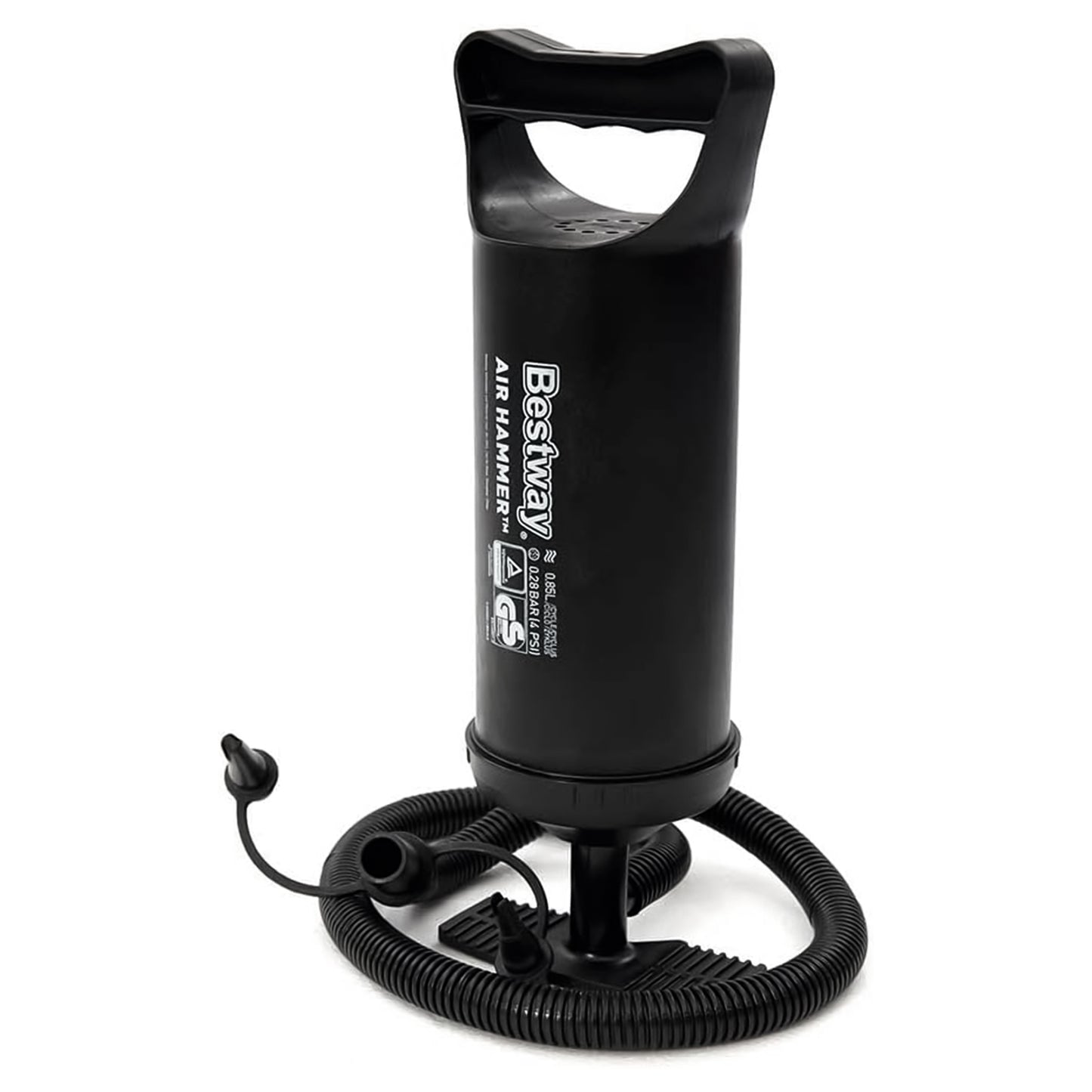 Inflador Manual Bestway 62002 Air Hammer 30cm con Adaptadores