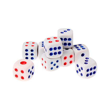 Dados Didácticos Plástico 12 Unidades – Ideal para Juegos Educativos y Actividades Infantiles