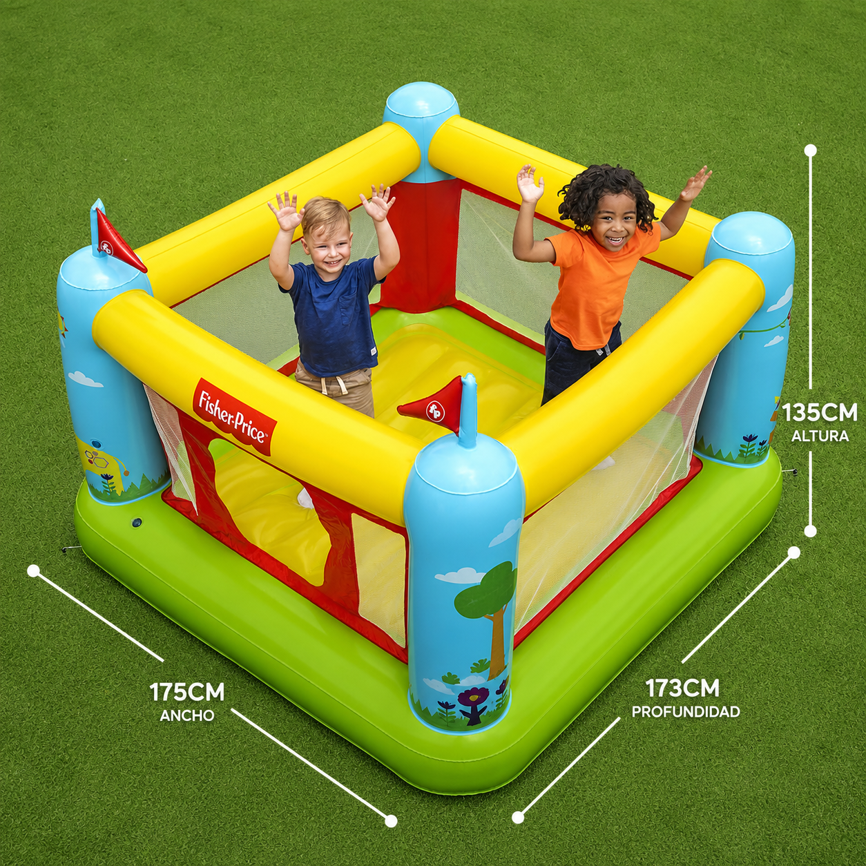 Castillo Inflable Fisher-Price 93553 Para Niños 3+ | Saltarín Infantil