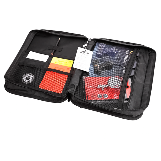 Kit Profesional De Árbitro Para Fútbol Con Manómetro – Estuche Organizador Con Tarjetas, Silbato, Moneda Y Accesorios Completos