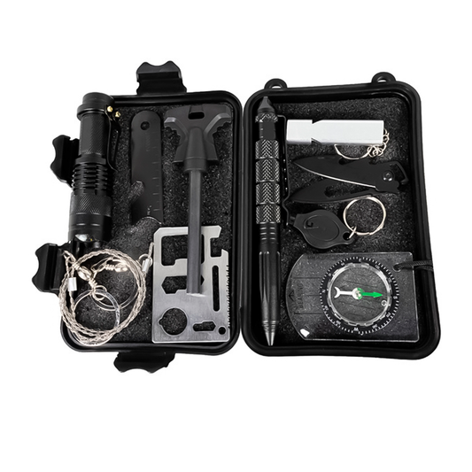 Kit De Supervivencia 10 En 1 Portátil Multifuncional – Herramientas De Emergencia Para Camping, Senderismo Y Actividades Al Aire Libre