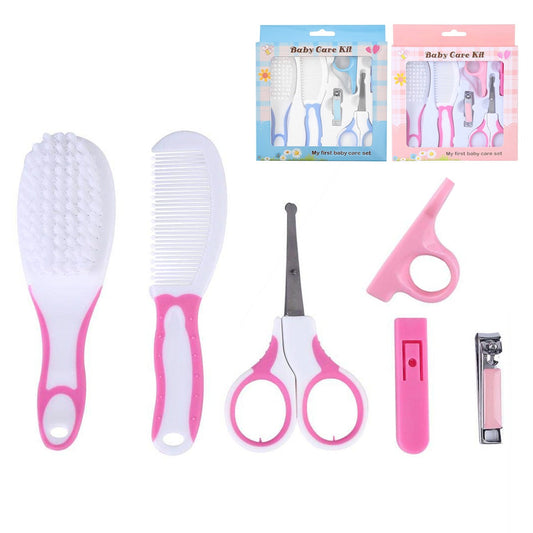 Kit De Aseo Para Bebé 6 Piezas – Cuidado Infantil Con Cepillo, Cortaúñas Y Tijeras