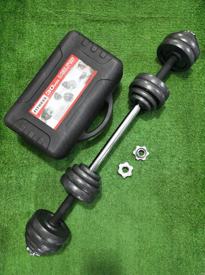 Kit De Mancuernas 30kg Regulables Con Conector Y Maletín – Juego De Pesas De Hierro Para Entrenamiento En Casa O Gimnasio