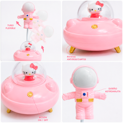 Lámpara Astronauta LED 2 En 1 Con Luz De Colores Y Figura Decorativa – Velador Infantil Para Cuarto