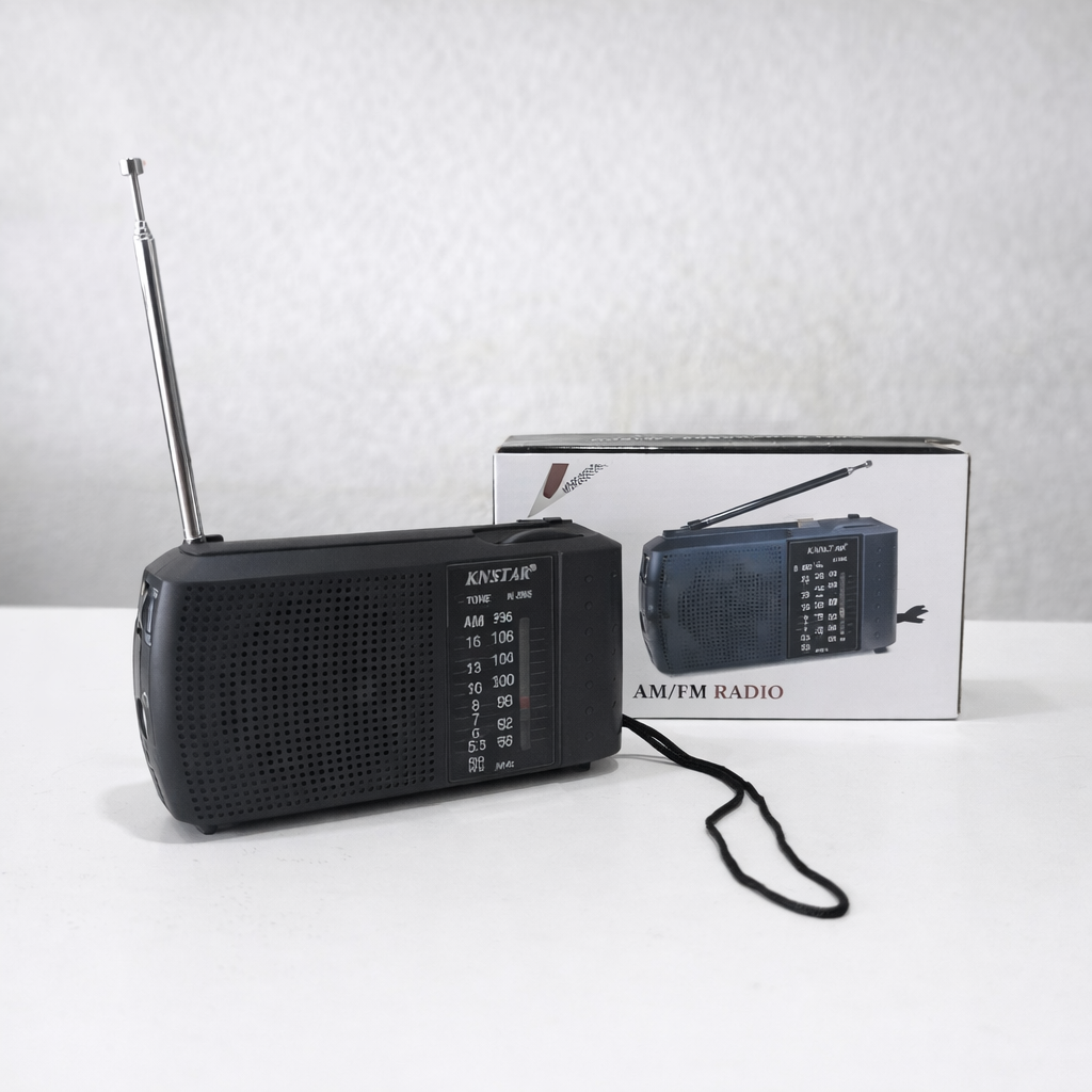 Radio Portátil AM/FM Kastar K265 – Radio Compacta Con Parlante Y Salida Para Audífonos