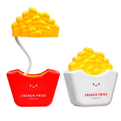 Lámpara Led Papas Fritas Para Escritorio – Luz Decorativa Recargable Con Diseño Creativo Y Brazo Flexible