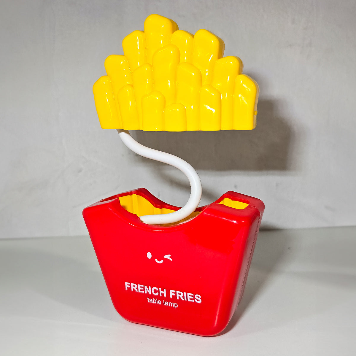 Lámpara Led Papas Fritas Para Escritorio – Luz Decorativa Recargable Con Diseño Creativo Y Brazo Flexible