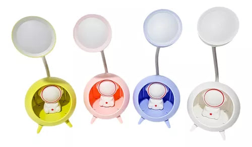 Lámpara Led Infantil Spaceman Con Bolita De Luz – Recargable Para Escritorio Con 2 Modos De Iluminación Y Diseño Decorativo De Astronauta