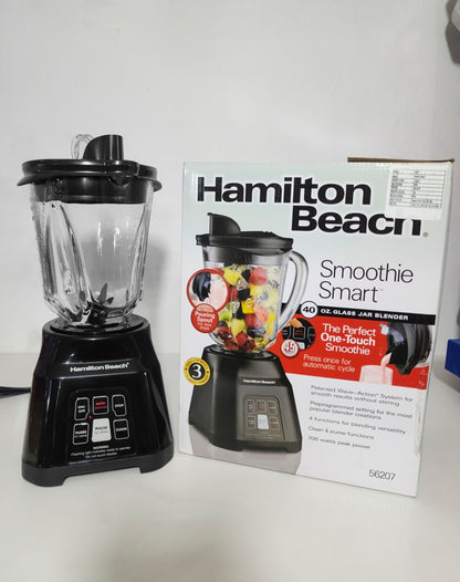 Licuadora Hamilton Beach 56207 700W – Tritura Hielo Con Jarra De Vidrio Y Función AutoSmoothie