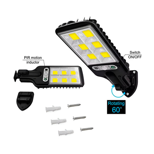 Reflector Solar Led Con Sensor De Movimiento Y Control Remoto – Iluminación Exterior Para Jardín, Patio O Garaje