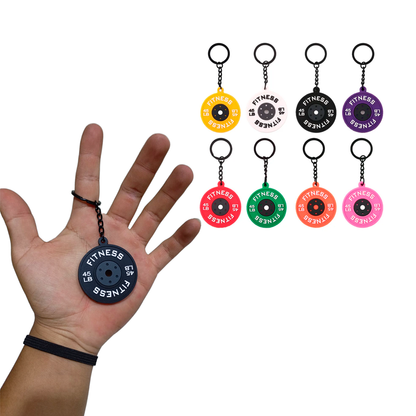Llavero Diseño Disco De Pesas 45LB – Accesorio Deportivo Para Gym Lovers