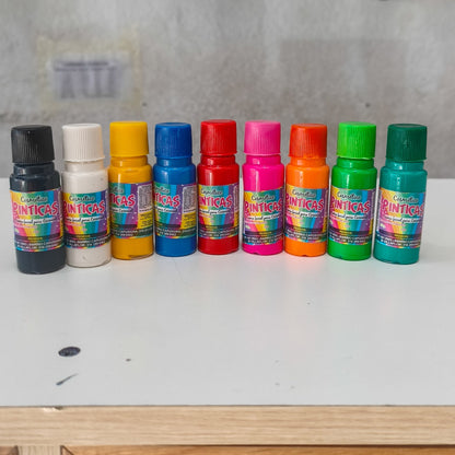 Pinturas Para Carnaval Pinticas 30gr – Colores Surtidos De Alta Intensidad Para Rostro Y Cuerpo