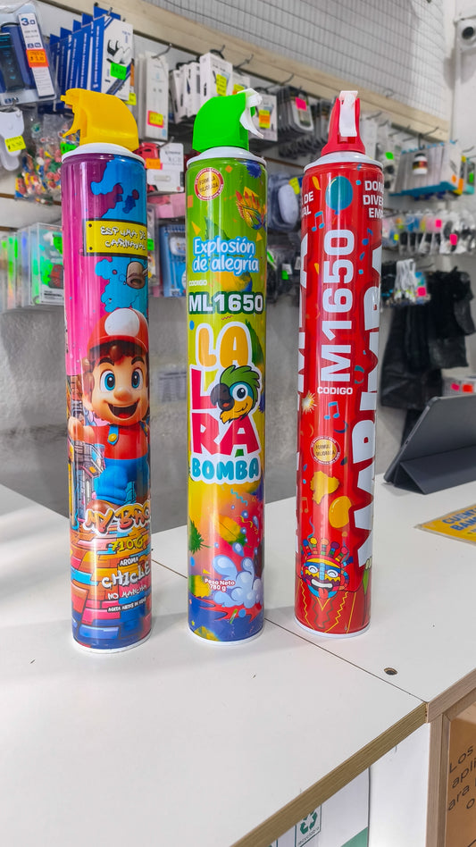 Espuma De Carnaval 710g – Carioca Aroma A Chicle, No Mancha Y Aplicador Preciso