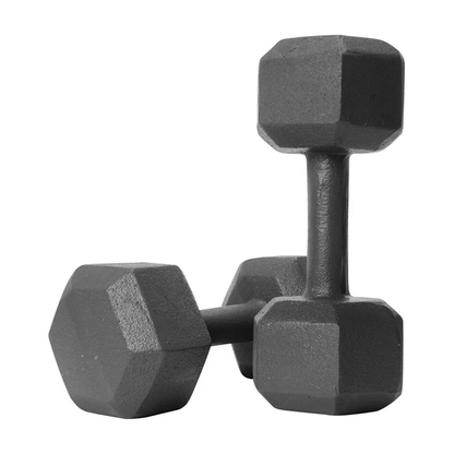 Mancuernas Hexagonales De Hierro Fundido Nacional – Pesas De 5 A 50 Lbs Para Entrenamiento De Fuerza