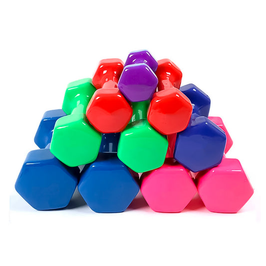 Mancuernas De Hierro Recubiertas En Vinil – Pesas Fitness Por Par Para Entrenamiento En Casa O Gimnasio