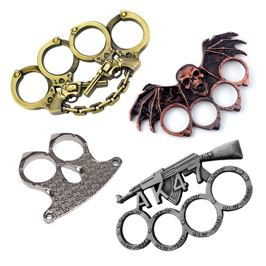 Manopla De Acero Varios Modelos – Defensa Personal Y Decoración Con Diseño Metálico Tridimensional