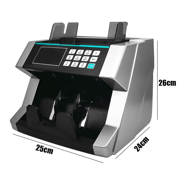 Máquina Contadora Y Detectora De Billetes – Pantalla Externa, Detección UV, MG E Infrarrojo Para Monedas USD Y Más