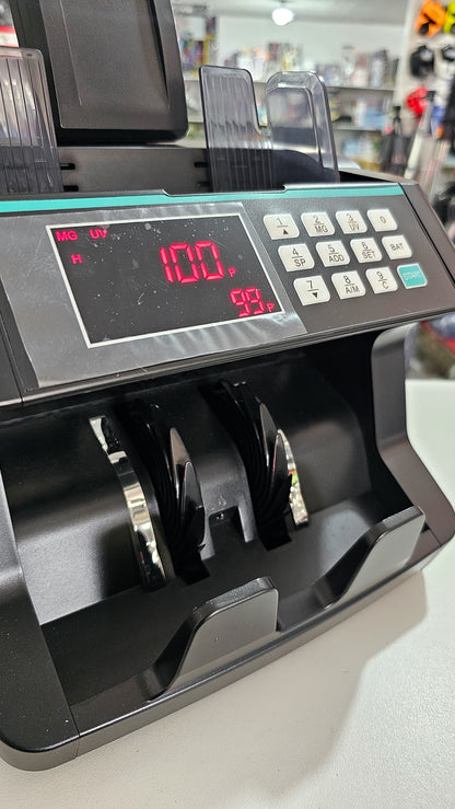 Máquina Contadora Y Detectora De Billetes – Pantalla Externa, Detección UV, MG E Infrarrojo Para Monedas USD Y Más