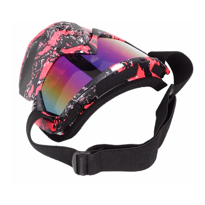Máscara Táctica 2 En 1 Con Gafas Integradas – Protección Para Motocross, Airsoft, Ciclismo Y Actividades Outdoor