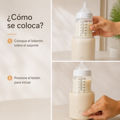 Mezclador Automático de Biberón Recargable TS101 con 3 Velocidades